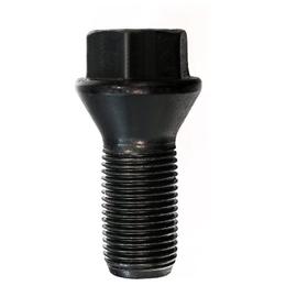 H&R Replacement Wheel Bolt Set - 25mm M14x1.25, 60° seat, Black, 17mm hex